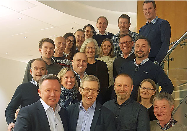 De to styrene i AT Skog og Vestskog samlet til felles styremøte 8. januar 2019.